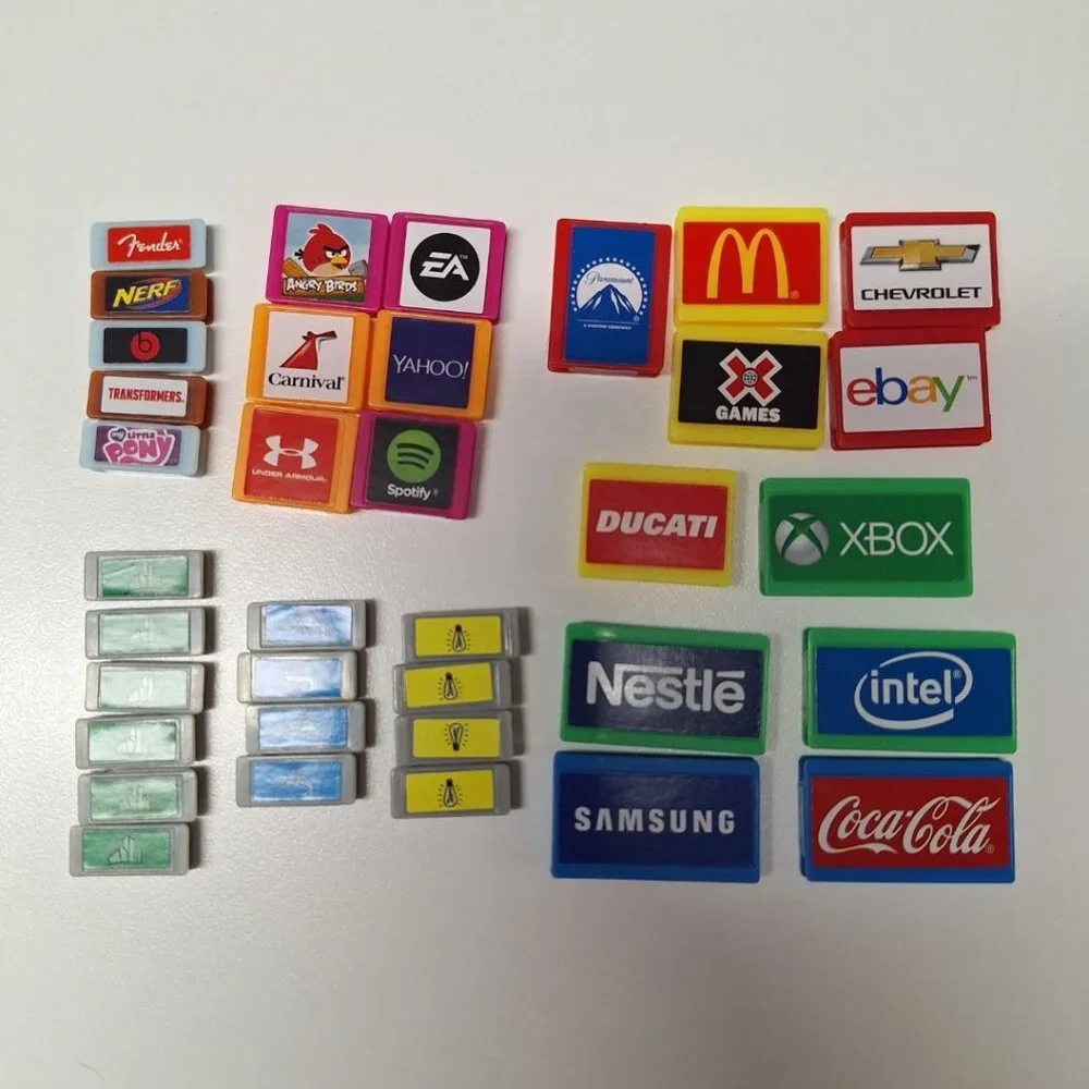 Monopoly Empire 2014 Replacement Property Tokens Tiles Business Office Deeds
